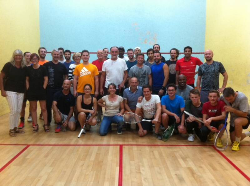 Tournoi interne de squash à Montpellier